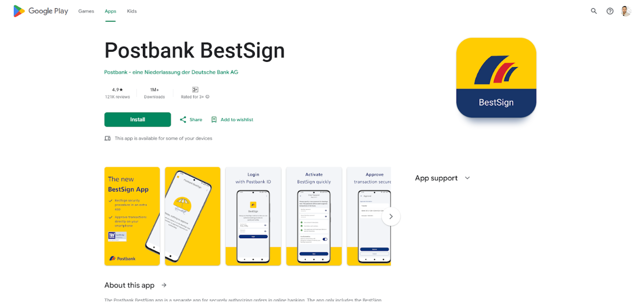 postbank bestsign download